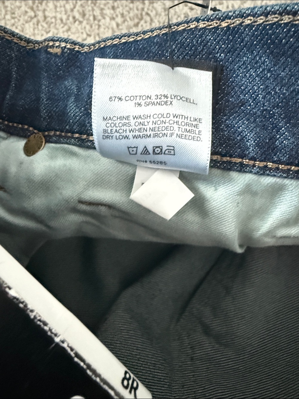 Express straight ankle, high-rise stretch, jeans - Picture 8 of 11